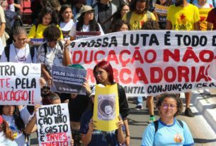 Estudantes se mobilizam em Brasília por melhores condições na educação