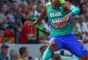 Alison dos Santos melhora performance e leva bronze na Liga Diamante