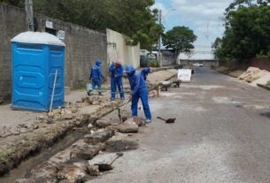 Prefeitura recupera drenagem e asfalto de rua do bairro Uruguai, próximo a centro universitário