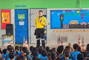 Segurança no trânsito é temática de ação desenvolvida em escola municipal