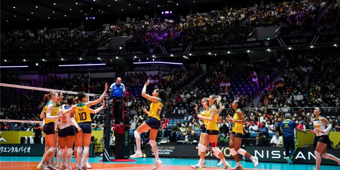 Brasil vence Bélgica e se mantém no Pré-Olímpico de vôlei feminino