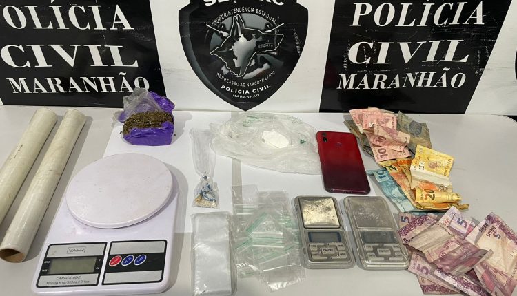 TRÁFICO DE DROGAS: MULHER É PRESA PELA POLÍCIA CIVIL EM TIMON