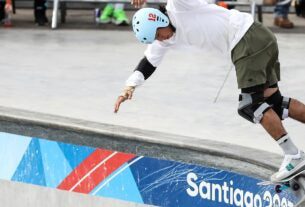 Santiago 2023: Augusto Akio garante prata no skate park