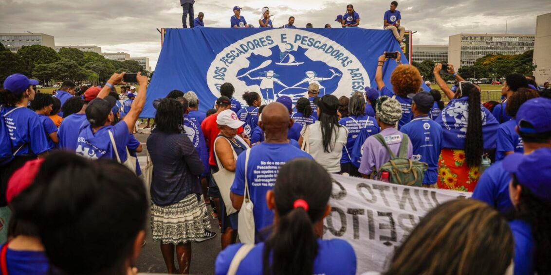 Pescadores artesanais fazem ato por territórios e justiça ambiental