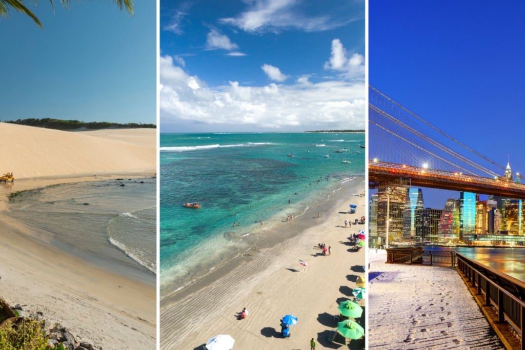 porto de galinhas, natal e nova york