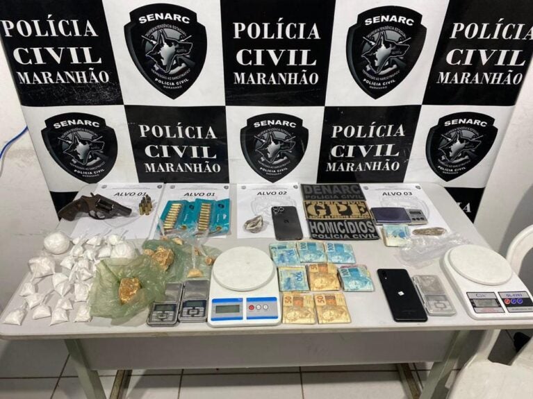 OPERAÇÃO TRÊS MARIAS:  EM TIMON, POLÍCIA CIVIL PRENDE TRÊS PESSOAS POR TRÁFICO DE DROGAS E ASSOCIAÇÃO PARA O TRÁFICO