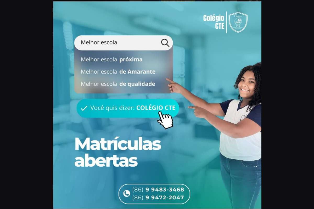 matrículas abertas com super promoção no Colégio CTE