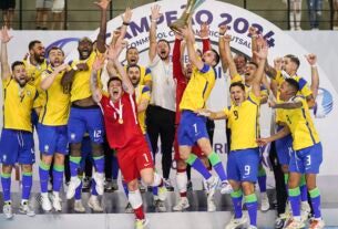 Brasil supera Argentina e conquista Copa América de futsal