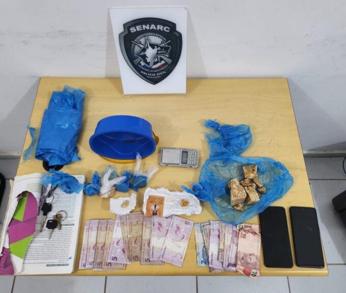 Dupla é presa por tráfico de drogas em esquema flagrado pela polícia no Coroadinho