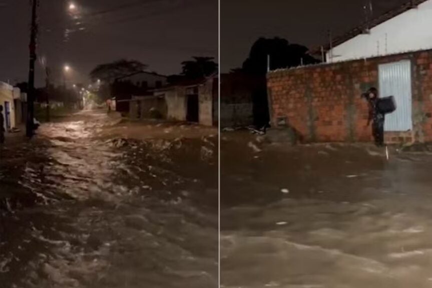 ruas alagadas em teresina