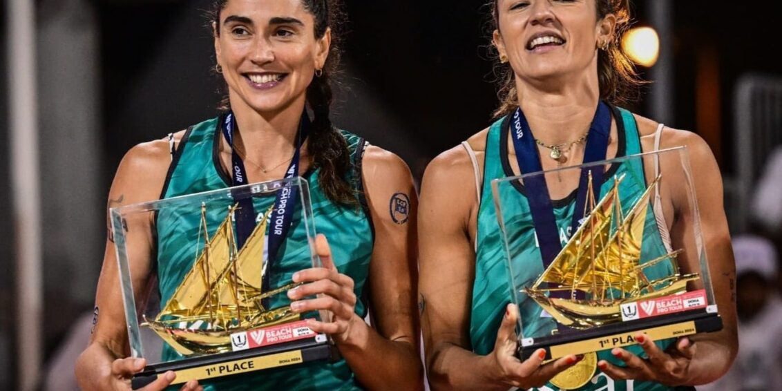 Bárbara e Carol são campeãs da etapa de Doha e se aproximam de Paris