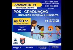 Cetec abre inscrições para Pós-Graduação em Educação Especial e Inclusiva