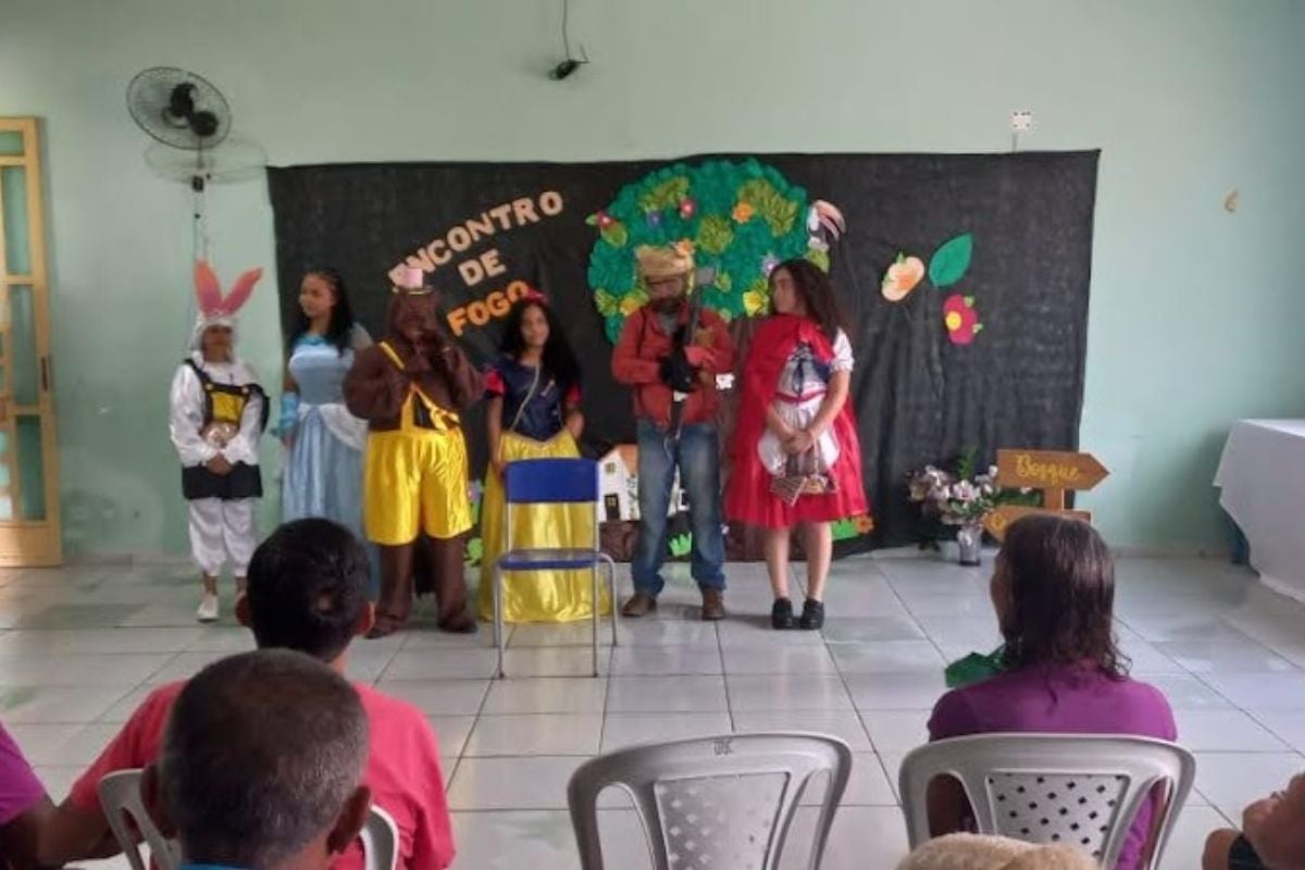 De Amarante, peça Encontro de Fogo, do Teatro TE AMAR, encanta no Caps III de Floriano