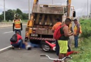 Motociclista Ferido em Colisão com Caminhão na BR-316, em Teresina