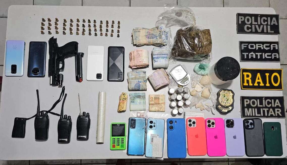 Sete suspeitos de tráfico de drogas são capturados durante operação conjunta em Aracati