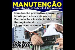 manutenção de computadores, notebooks e impressoras