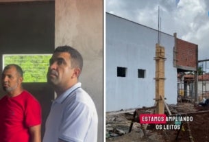 prefeito adelbarto visita reforma do hospital de são francisco do maranhão