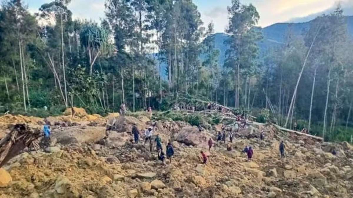 Deslizamento de terra em Papua Nova Guiné