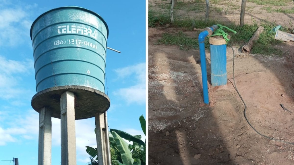 Em Amarante, moradores da chapada dos marcos comemoram instalação de bomba d'água