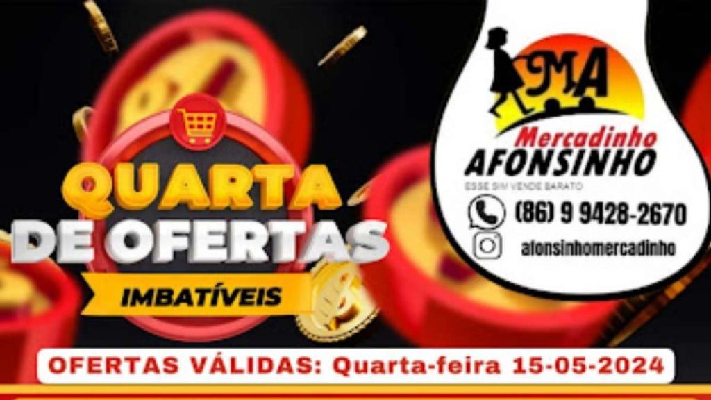 quarta de ofertas no mercadinho afonsinho
