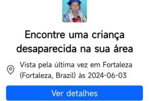 Criança que estava desaparecida é encontrada após PCCE acionar o Amber Alerts