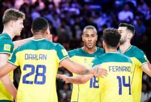 Definidos os adversários do Brasil no vôlei masculino em Paris 2024