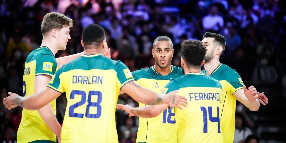 Definidos os adversários do Brasil no vôlei masculino em Paris 2024