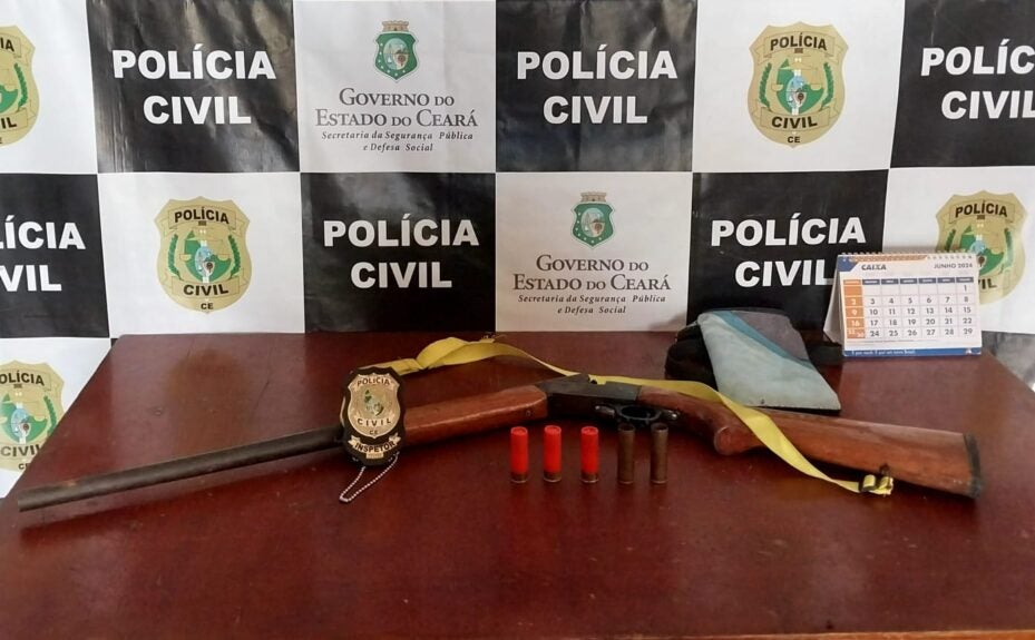 Suspeito de ameaçar o próprio filho é preso pela PCCE em posse de arma em Quixeramobim