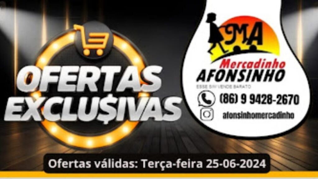 aproveite as ofertas exclusivas do Mercadinho Afonsinho, em Regeneração