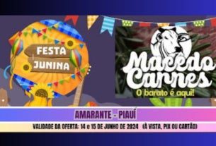 festa junina no frigorífico macêdo carnes, em amarante