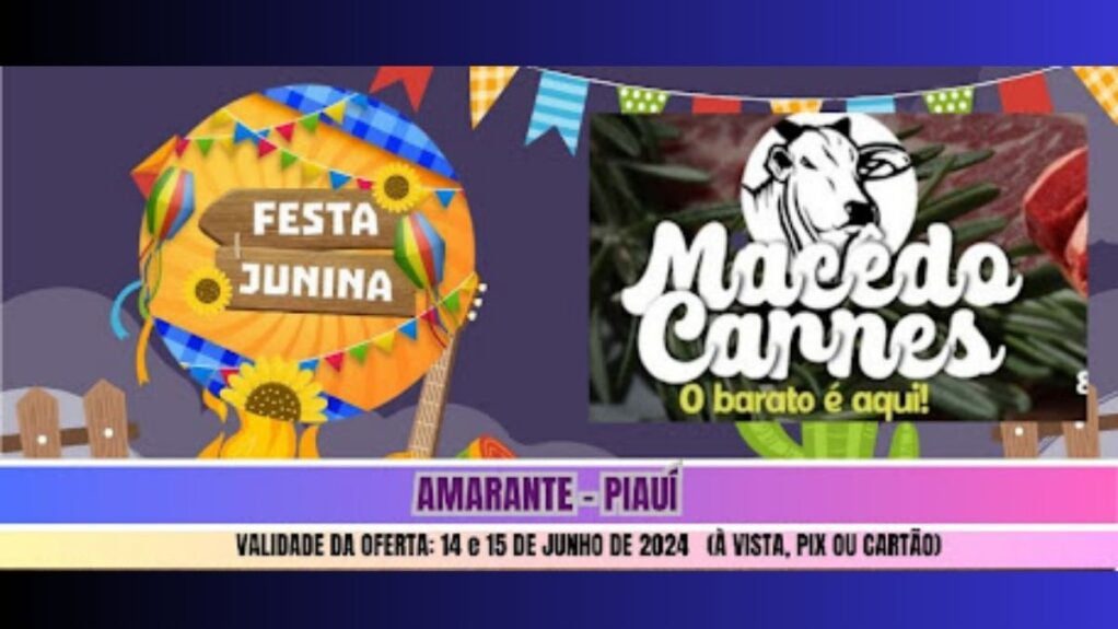 festa junina no frigorífico macêdo carnes, em amarante