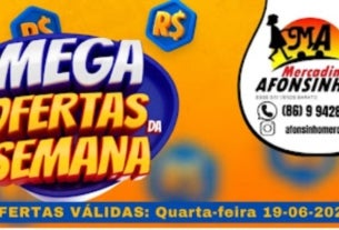 mega ofertas da semana no Mercadinho Afonsinho, em Regeneração