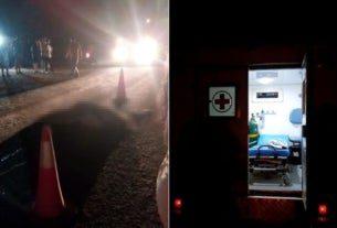 porta de ambulância abre e mulher morre