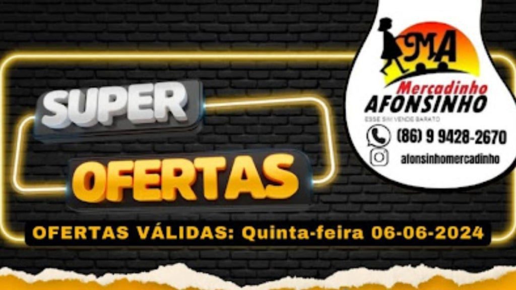 super ofertas no afonsinho nesta quinta-feira