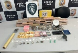 NA GRANDE ILHA, POLÍCIA CIVIL APREENDE QUASE 20KG DE DROGAS; UM HOMEM FOI PRESO