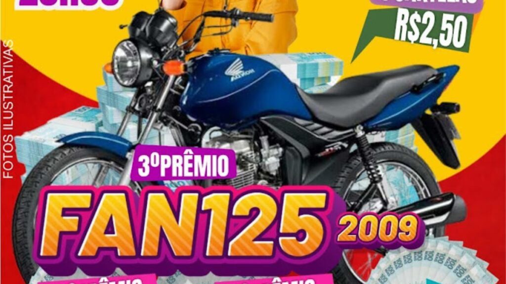 Nesta Segunda da Sorte você tem a chance de ganhar uma FAN125!
