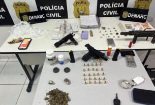 Polícia Civil apreende armas, drogas e prende três pessoas em flagrante na capital