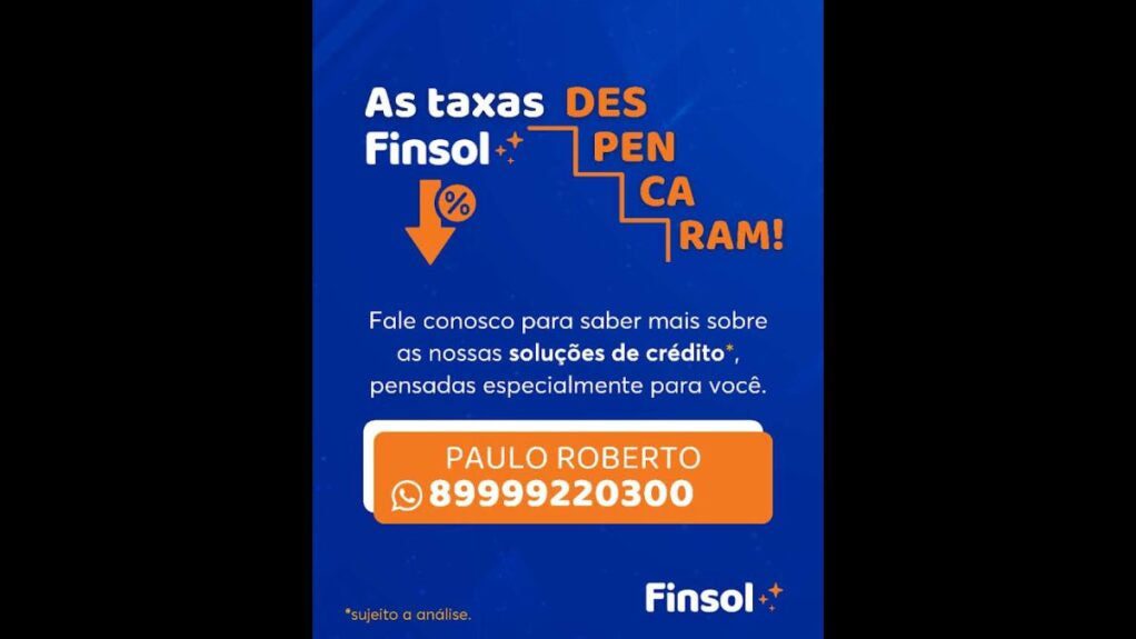 as taxas despencaram com a finsol