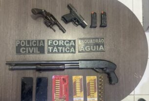 Operação integrada prende suspeitos de pistolagem e apreende armas em Barra do Corda-MA