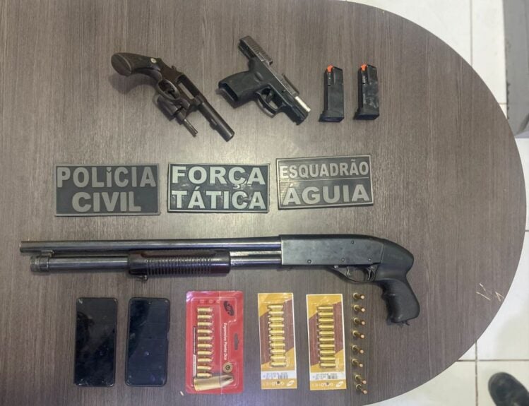 Operação integrada prende suspeitos de pistolagem e apreende armas em Barra do Corda-MA