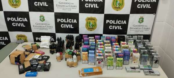 Operação da Polícia Civil resulta em prisões e apreensão de cigarros eletrônicos em Limoeiro do Norte