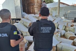 Polícia Civil e Sefaz-PI apreendem caminhão com carga de cigarros na capital