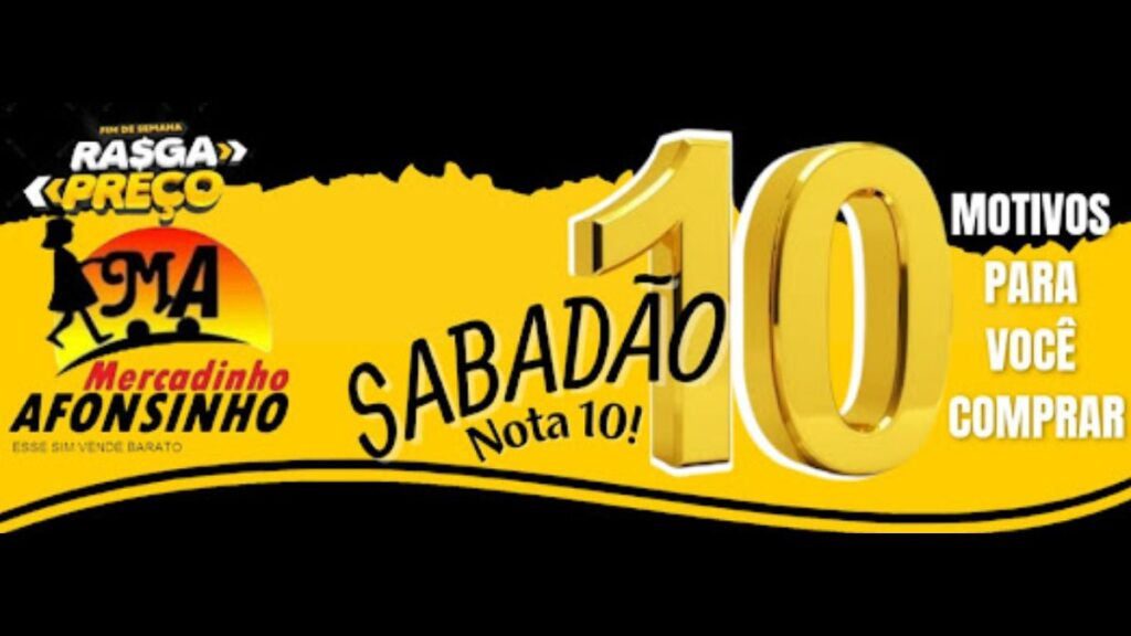 fim de semana rasga preço no mercadinho afonsinho
