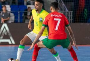 Brasil supera Marrocos e segue para semi da Copa do Mundo de futsal