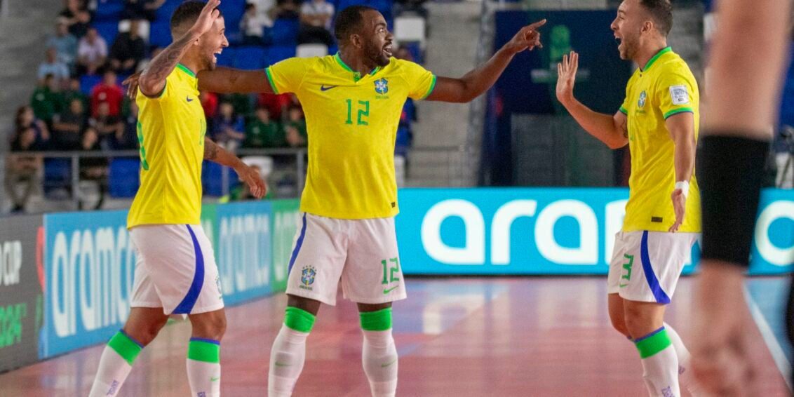 Futsal: Brasil fecha 1ª fase da Copa do Mundo com aproveitamento 100%