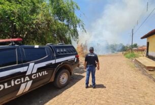 EM PASTOS BONS, POLÍCIA CIVIL PRENDE HOMEM PRATICANDO INCÊNDIO EM ÁREA DE PRESERVAÇÃO AMBIENTAL