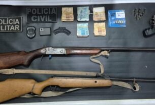 Polícia Civil realiza apreensões de armas de fogo e dinheiro na região de Corrente