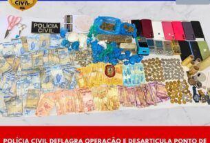 POLÍCIA CIVIL DEFLAGRA OPERAÇÃO E DESARTICULA PONTO DE VENDA DE DROGAS NA CIDADE DE VARGEM GRANDE