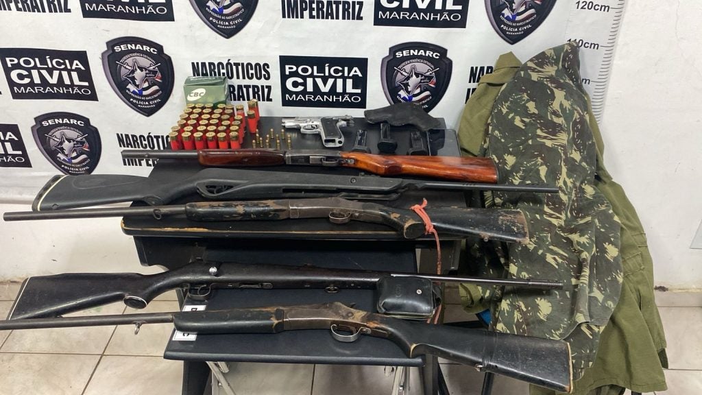 POLÍCIA CIVIL PRENDE HOMEM E APREENDE SEIS ARMAS DE FOGO EM IMPERATRIZ