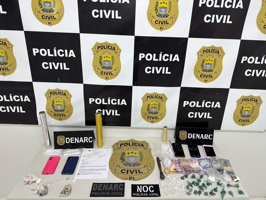 Polícia Civil cumpre 15 mandados de busca e apreensão e prende quatro pessoas por tráfico de drogas em Teresina